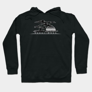 moon on the night Hoodie